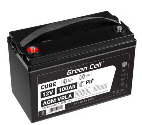 AGM Акумулятор 100Ah 12V Green Cell VRLA для ДБЖ