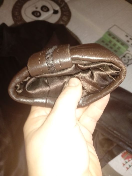 Жіноча шкіряна куртка колір шоколад 50р