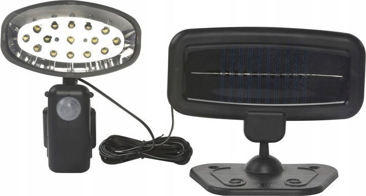 Lampa solarna LED ścienna z czujnikiem ruchu zewnętrzna Grundig