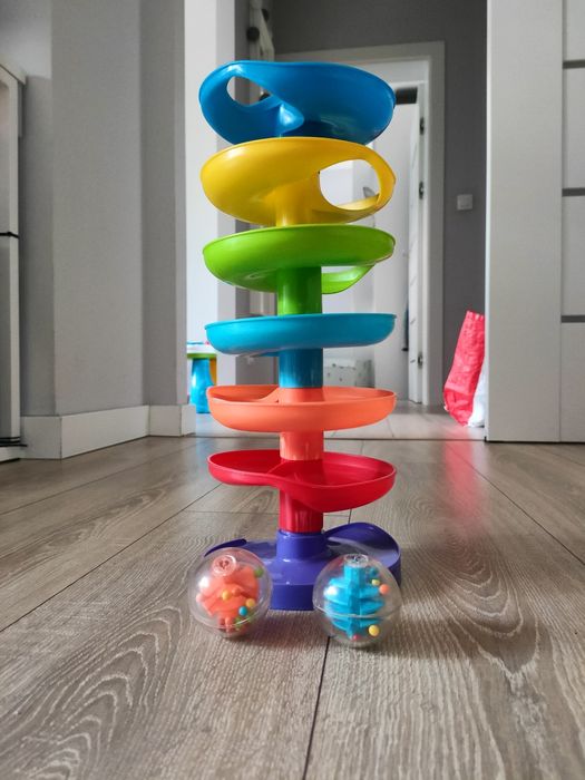 Zabawka zjeżdżalnia spiralna dla kulek