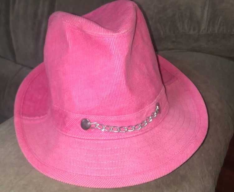 Рожева панама мікровельветова