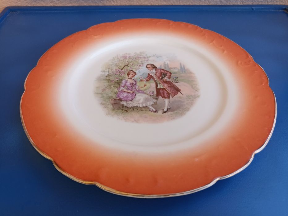Prato Vista Alegre 1881 até 1921 motivo cena romântica