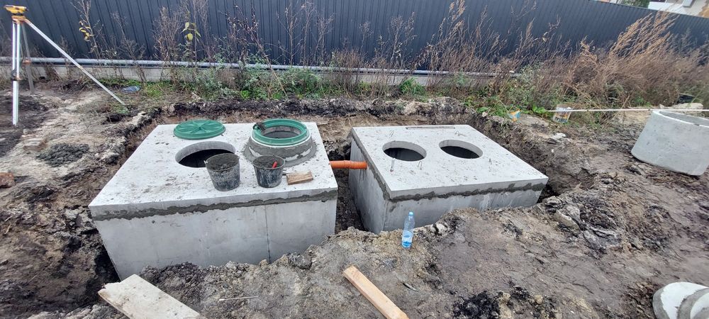 Септик, очисні споруди, дренаж