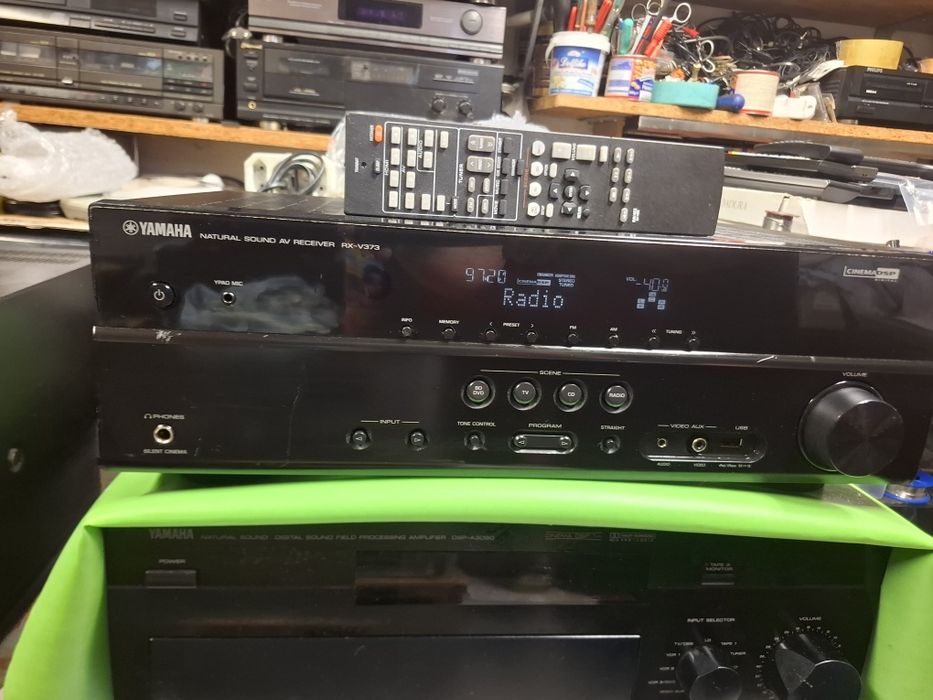 Amplituner Yamaha RX-V373 pilot optyka