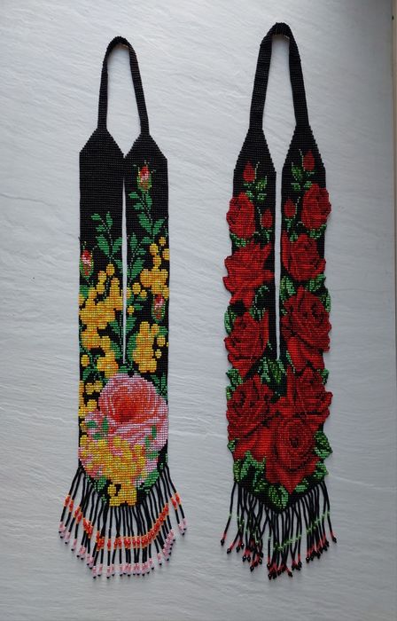 Гердани з бісеру, ручна робота