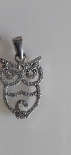 Pendente em prata contrastada