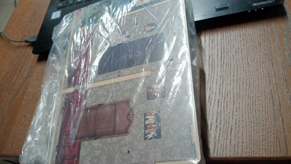 Kit DIY Book Nook Livraria Coruja Miniatura Madeira