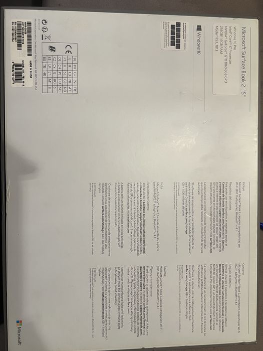 Surface Book 2 15” I7 16Gb de Ram