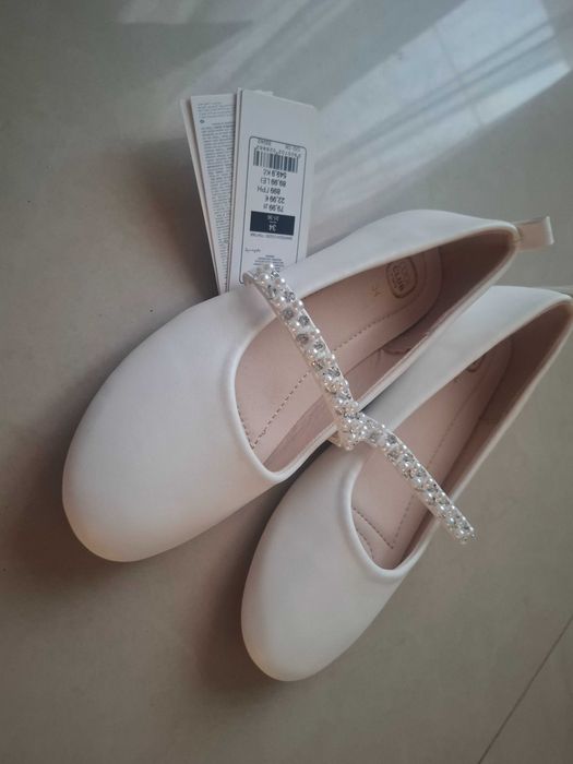 Nowe Buty rozm 34 baletki białe komunia wesele