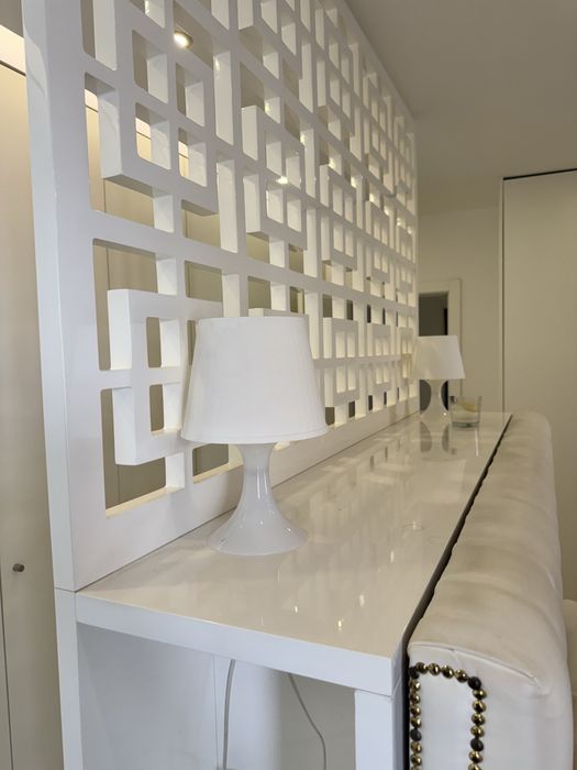 Painel decorativo divisória Interdesign lacado branco