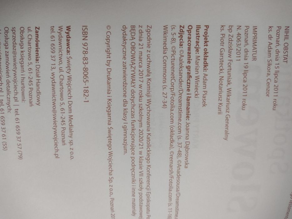 Spotkanie ze słowem 7, religia karty pracy
