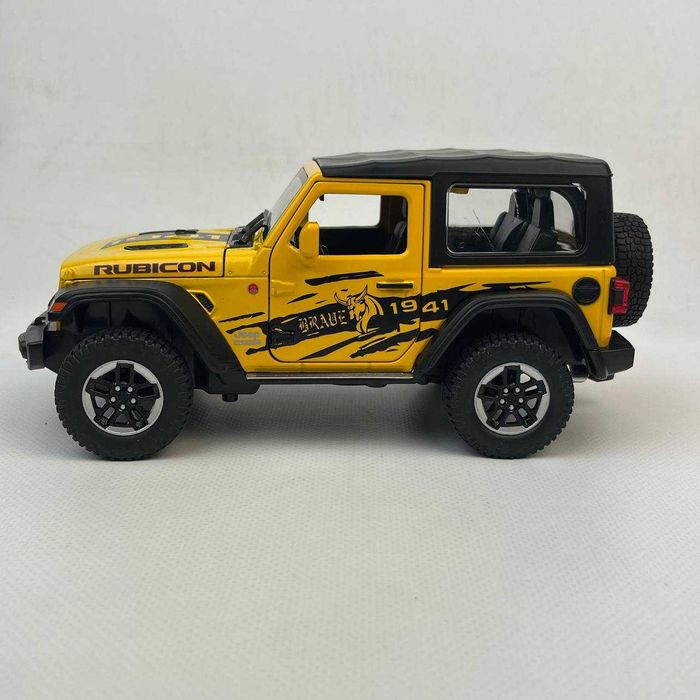 Металева Колекційна модель 1:24 Jeep Wrangler з підсвіткою фар, звуком