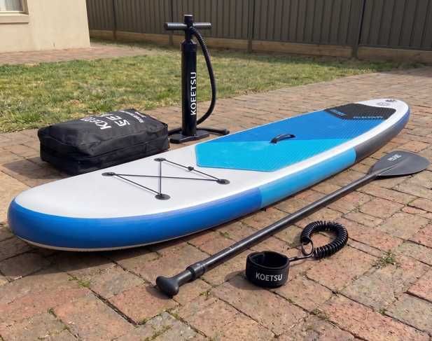 Nowa Deska Sup do Pływania 2-Osobowa Zestaw 320cm do 180kg Całe Wyposażenie