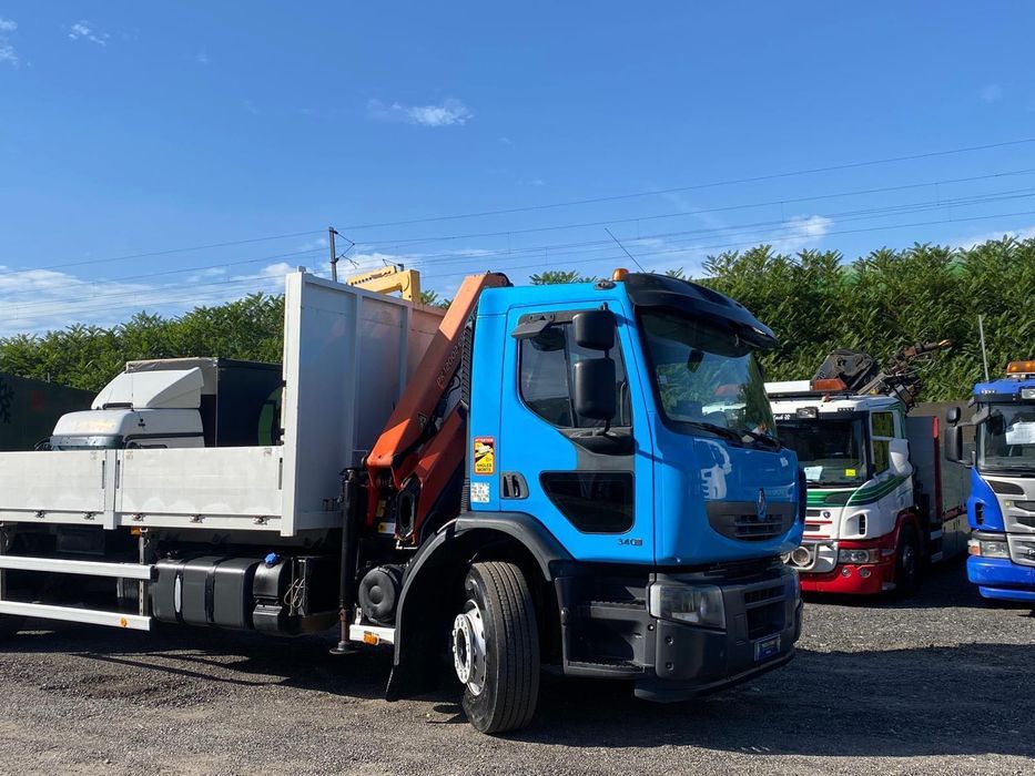 RENAULT PREMIUM 340 GRUA PALFINGER CAIXA TOP !!!
