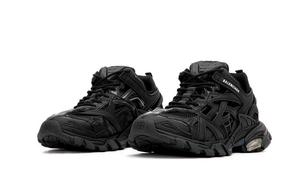 Мужские кроссовки Balenciaga Track 2 "Black" Premium. Размеры 41-45