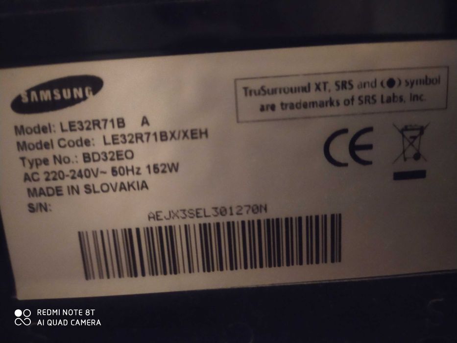 TV Samsung LE32R71B