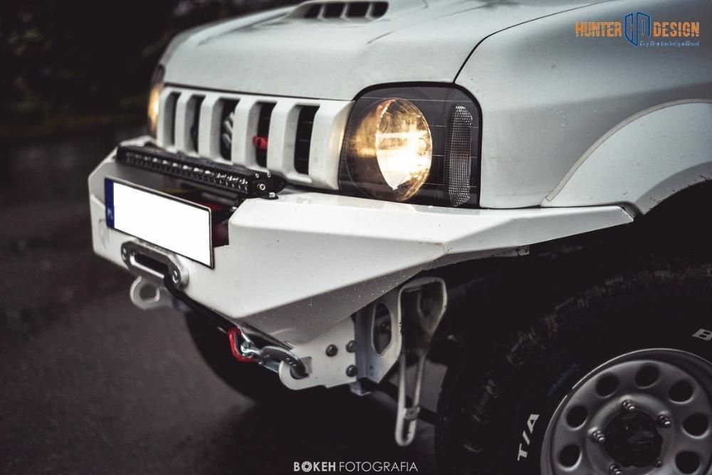 Zderzak stalowy wyciągarka Suzuki Jimny HUNTER DESIGN