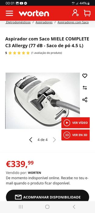 Aspirador semi-novo (entrega incluida)