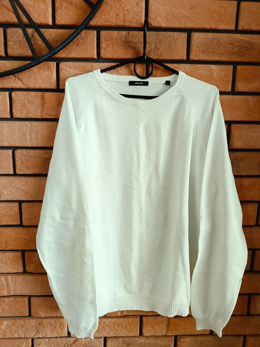 Biały męski sweter, rozm.L, Abrams