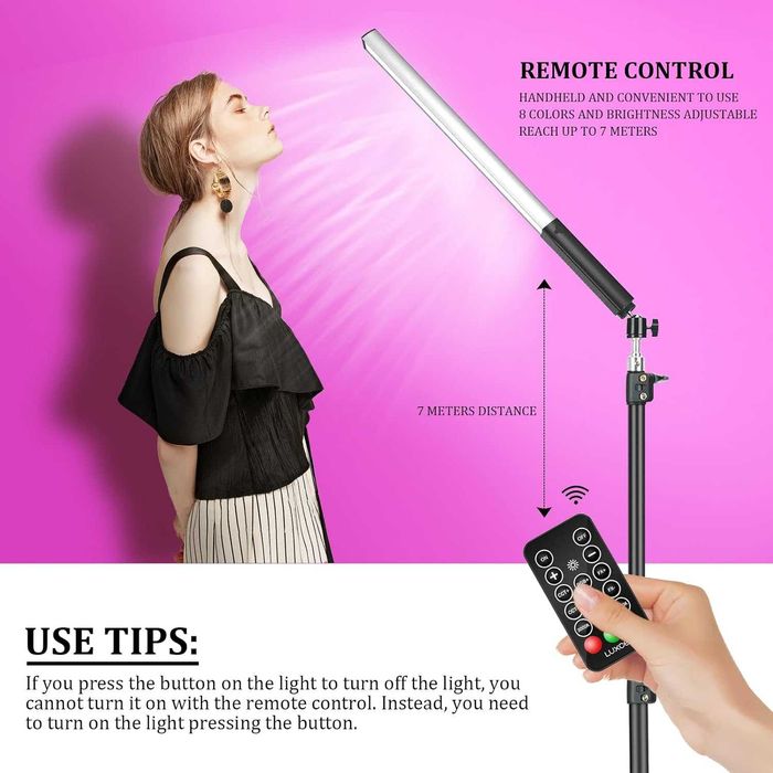 Bastão LED RGB Portátil LUXCEO Q508A NOVO a Estrear (Fotografia/Vídeo)
