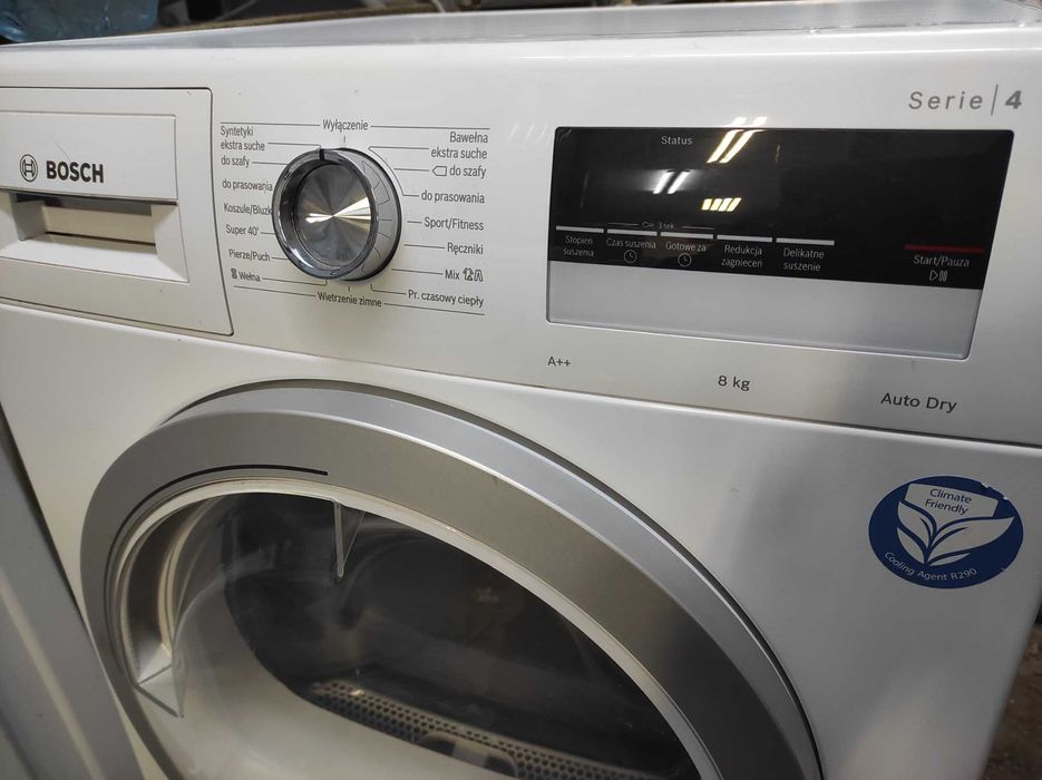 Suszarka do ubrań Bosch z pompą ciepła.