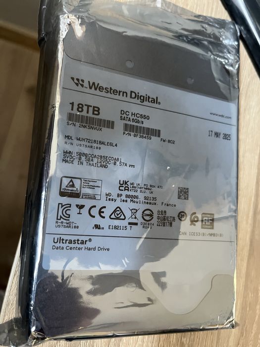 Dysk 18 TB - WD Nowy