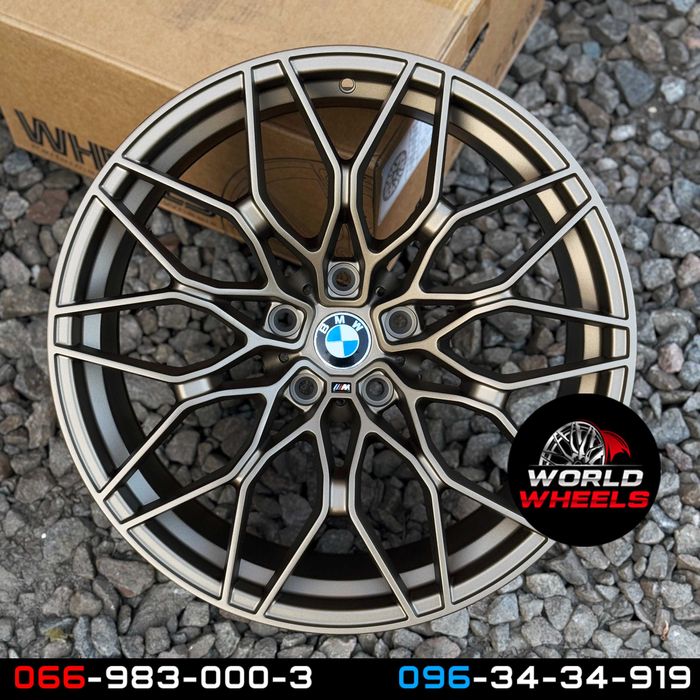 Диски бронза R19 5x120 BMW F30 F32 F10 F11 F01 F06 F25 E46 E90 E92 разноширокие 1000 стиль