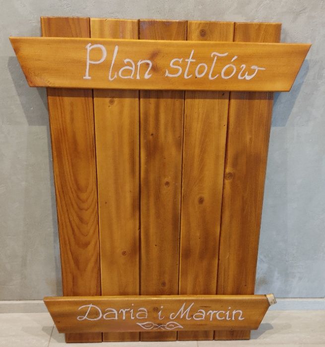 Tablica rozsadzenia gości, plan stołów