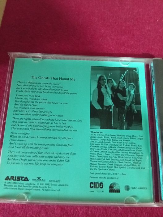 CD audio Crash test dummies the ghosts that haunt me