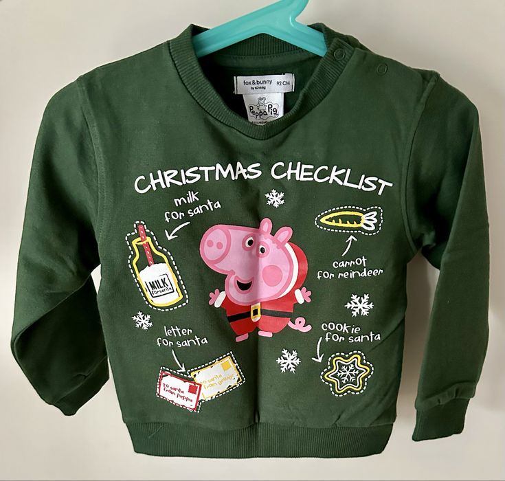 Bluza świnka peppa nowa zielona rozmiar 92 peppa pig