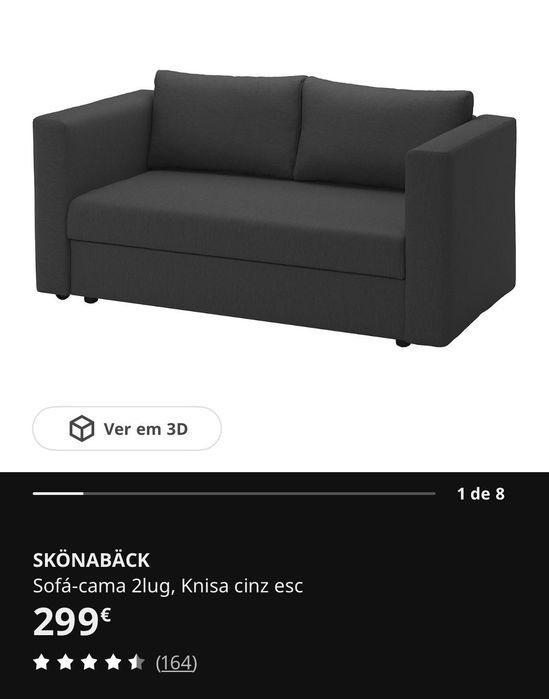 Sofá dois lugares