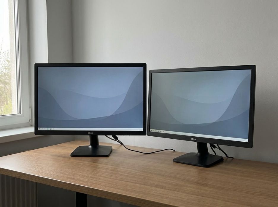 2 Monitores LG Full HD 24” + 22” | HDMI | 75Hz