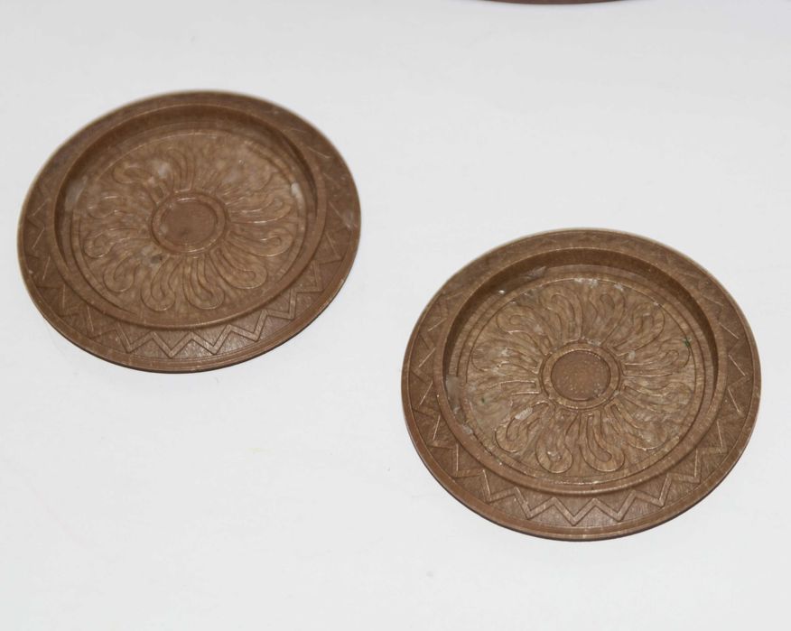 Zestaw Z.CH. Uranium Patera Podstawki Kabaret Stojak i Butelki PRL