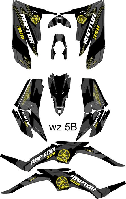 Naklejki Yamaha Raptor YFZ 350 Okleina