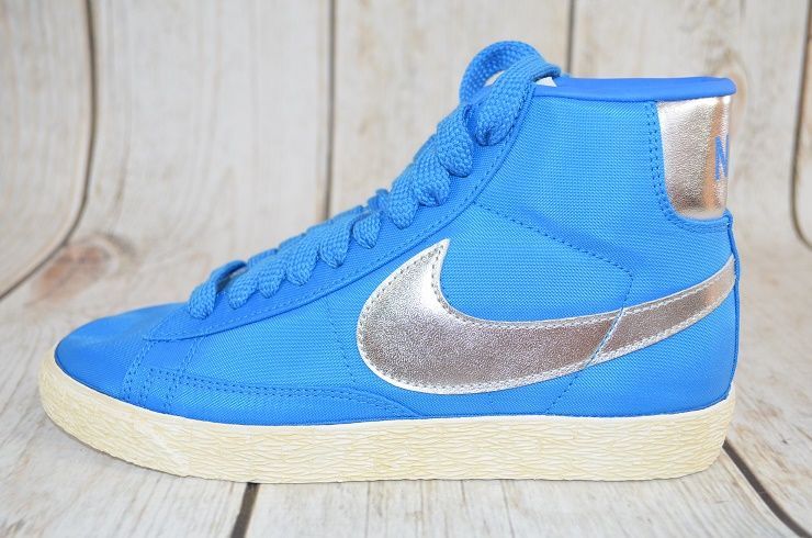 BUTY NIKE WMNS BLAZER HIGH ADIDASY damskie niebieskie R 35,5 nowe