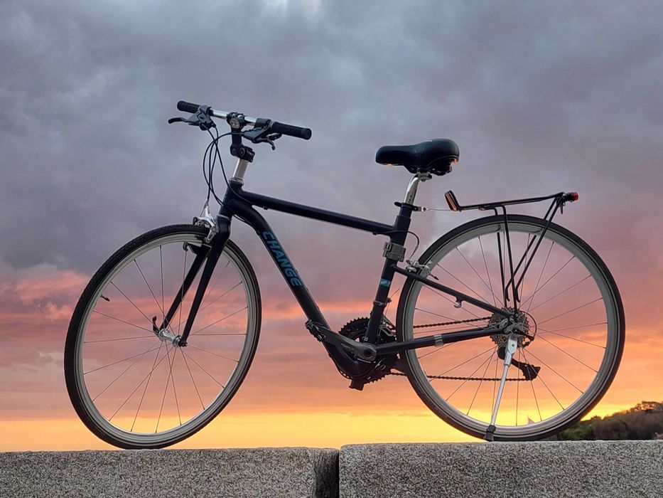 Bicicleta dobrável de rodas grandes, muito leve!