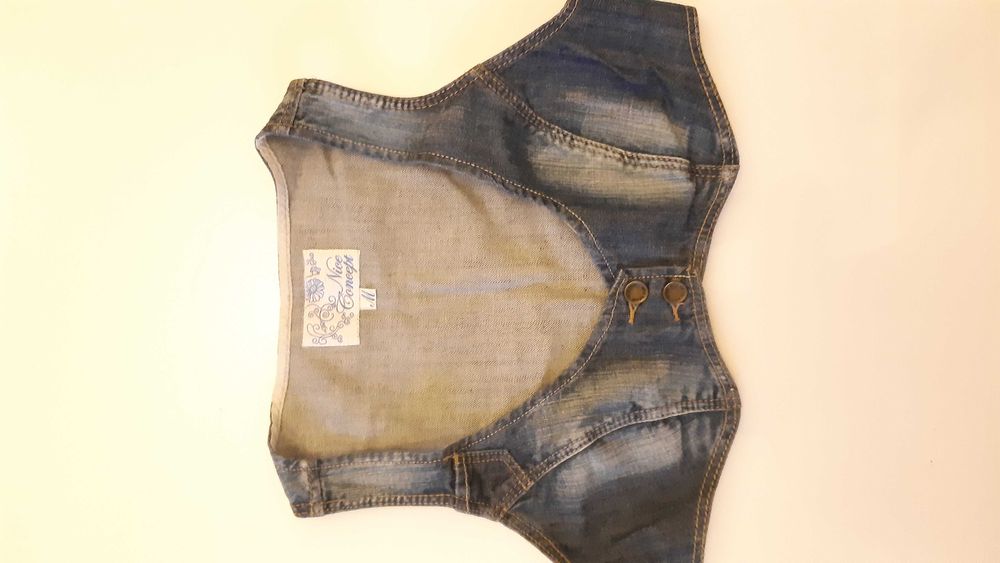 Kamizelka, gorset dżinsowy, rozmiar M