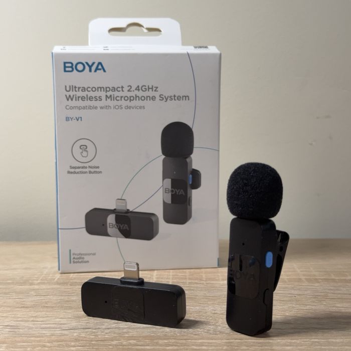 Mikrofon bezprzewodowy BOYA BY-V1 Lightning – stan bardzo dobry