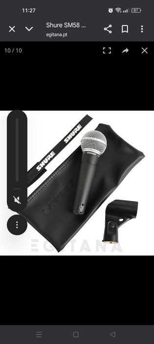 Vendo Microfone Shure SM 58 LC