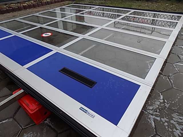 Brama garażowa segmentowa panelowa 383x358cm