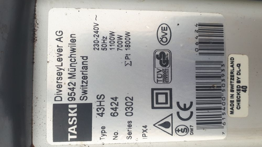 Maszyna sprzątająca, szorowarka, froterka TASKI Ergodisc 400-transport