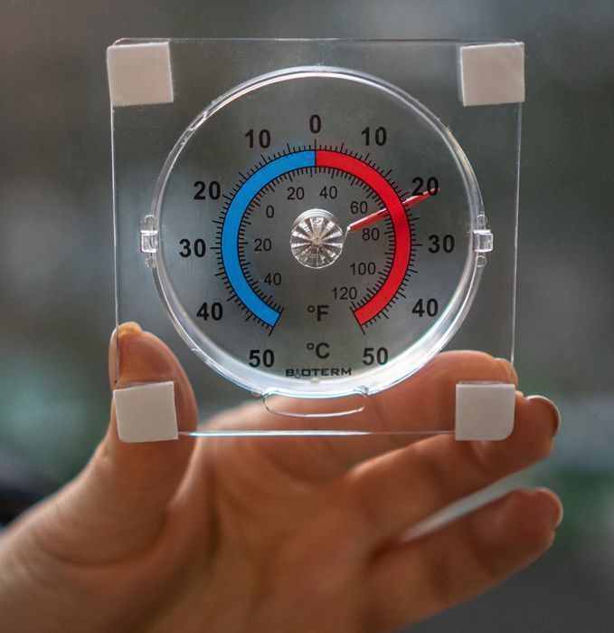 Termometr Zewnętrzny Zaokienny Przyklejany