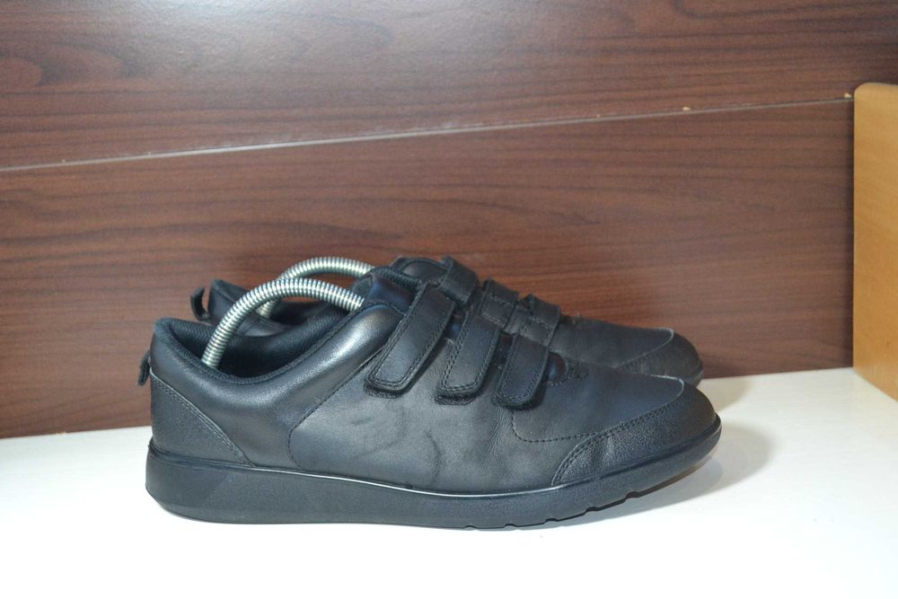 clarks 43р кроссовки кожаные кеды сникерсы туфли на липучке
