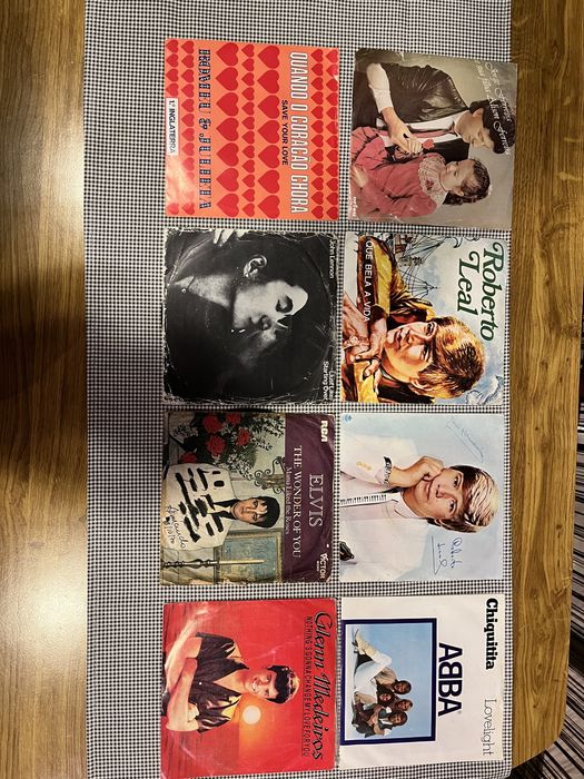 Cds música varia e discos vinil singles vários cantores