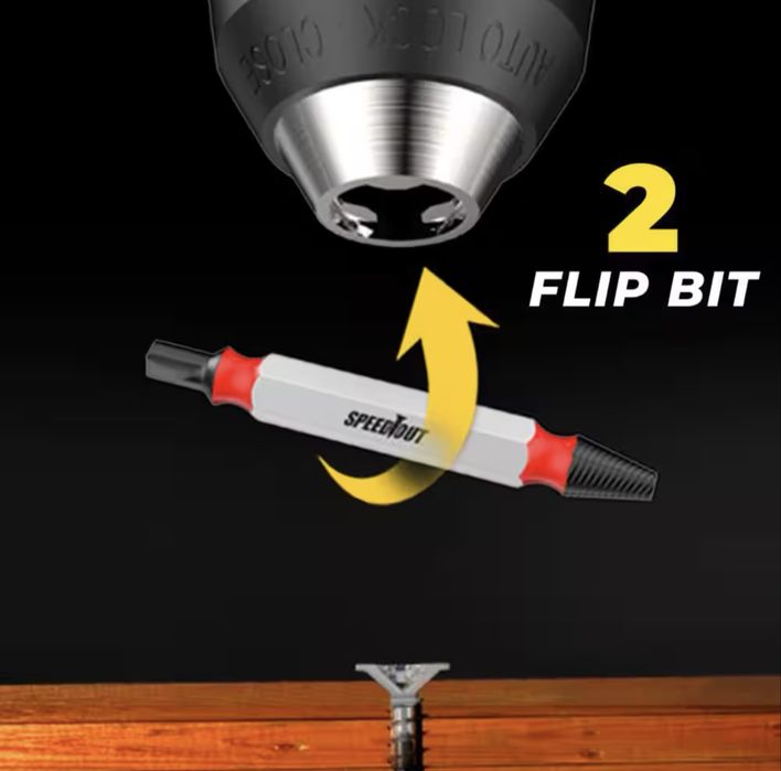 Набір сверл для викручування гвинтів (5 штук) з футляром.