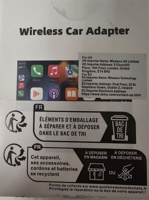 Adapter Carplay Android Auto