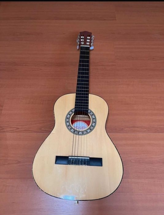 Guitarra da Carmen com capa protetora