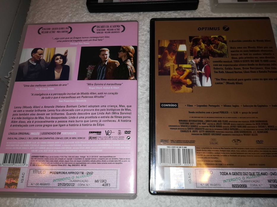 filmes de woody allen (diversos títulos) 4 dvds