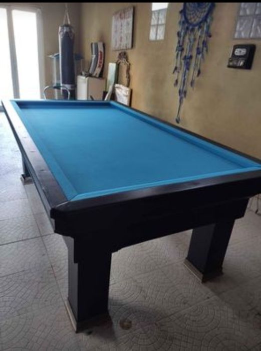 Mesa de bilhar francês com pedra de xisto