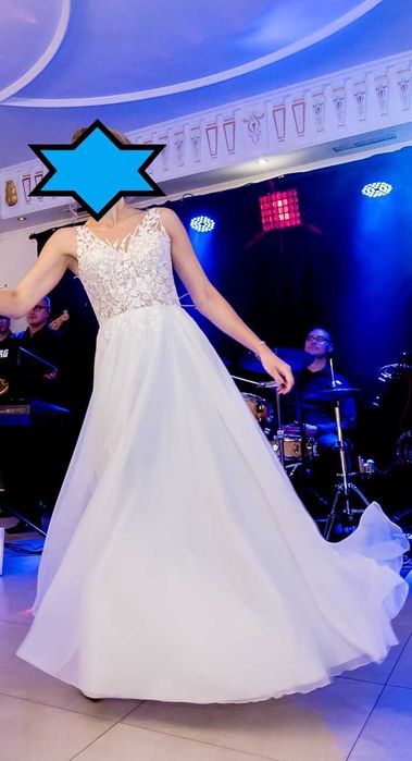 Suknia ślubna Selena, Ivory, na 178 cm, r.36-40